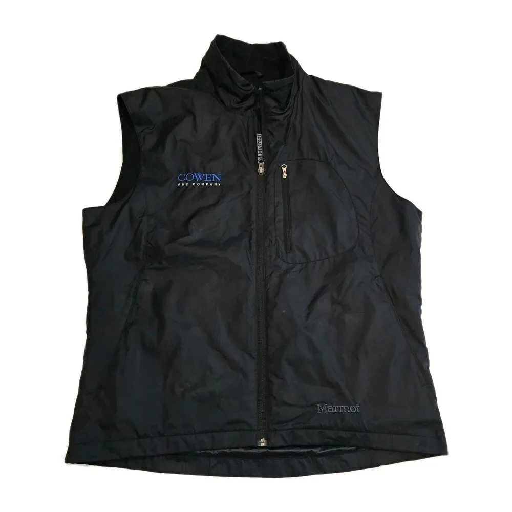 Marmot Driclime Vest 9332 Black Windbreaker Hiking Hand Pockets